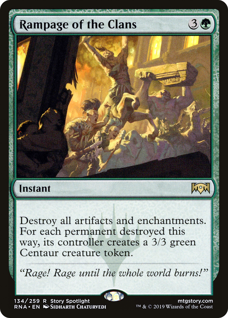 Rampage of the Clans (RNA-134) [Ravnica Allegiance] Foil