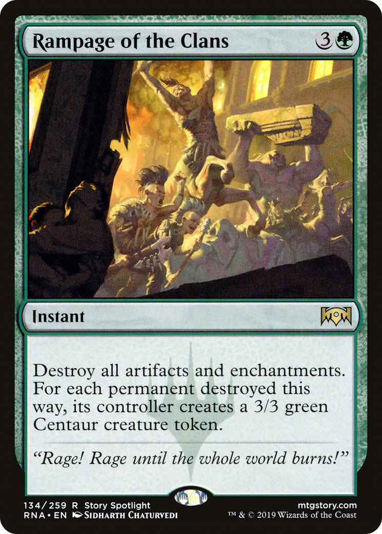 Rampage of the Clans (RNA-134) [Ravnica Allegiance]