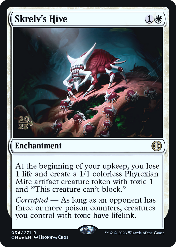 Skrelv's Hive (PRE-34S) [Phyrexia: All Will Be One Promos] Foil