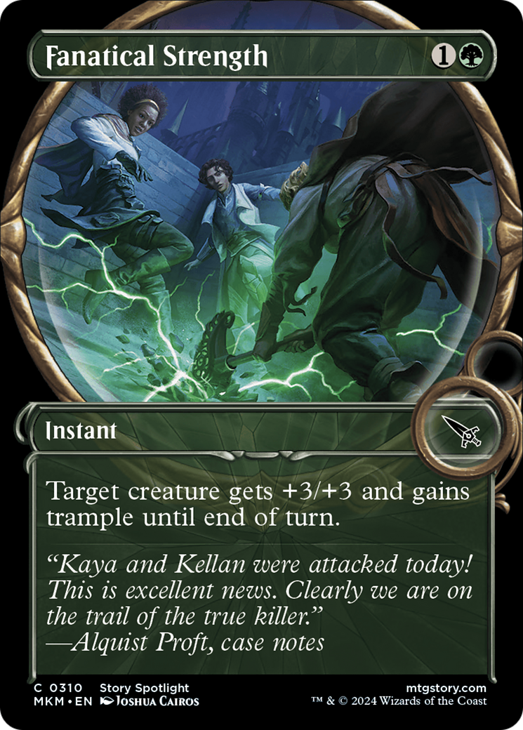 Fanatical Strength (MKM-310) [Murders at Karlov Manor]: (Showcase) Foil