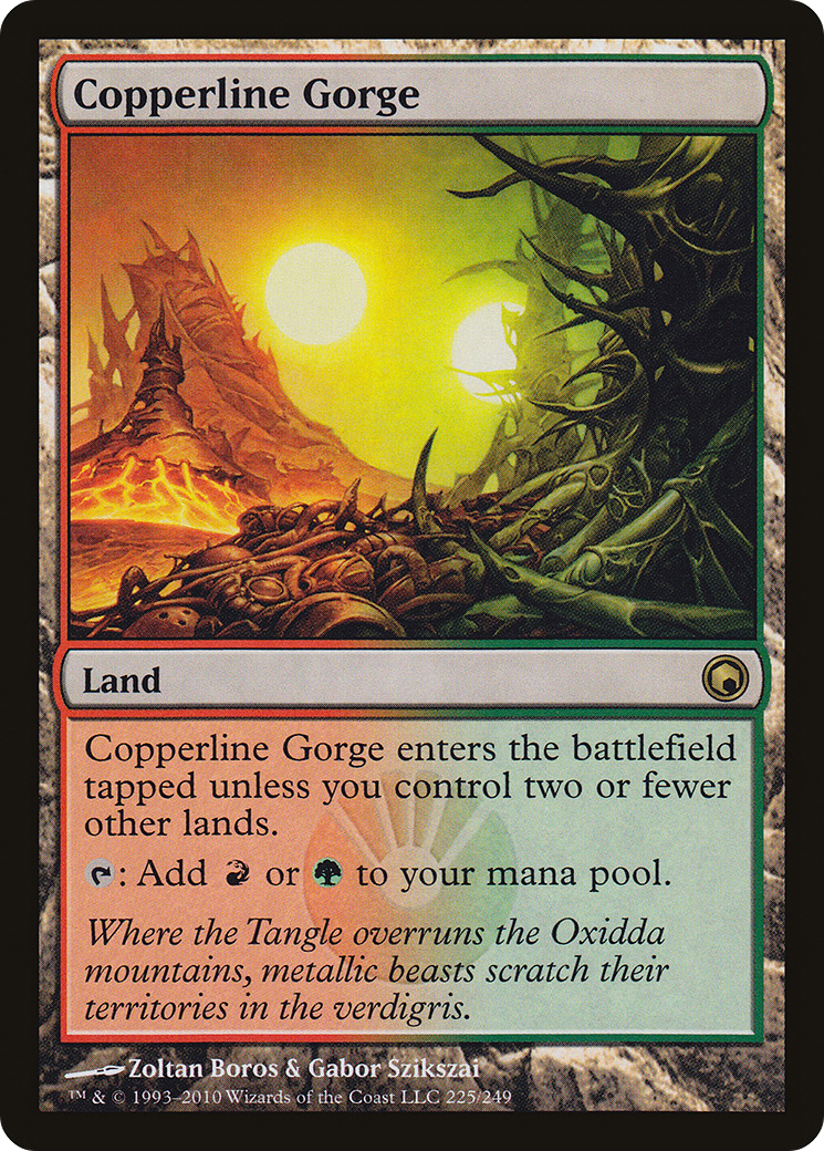 Copperline Gorge (SOM-225) [Scars of Mirrodin] Foil