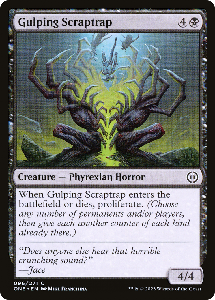 Gulping Scraptrap (ONE-096) [Phyrexia: All Will Be One] Foil