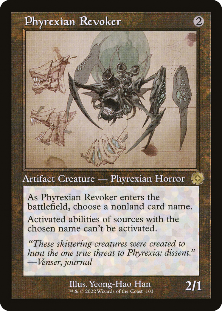 Phyrexian Revoker (Schematic) (BRR-103) [The Brothers' War Retro Artifacts]
