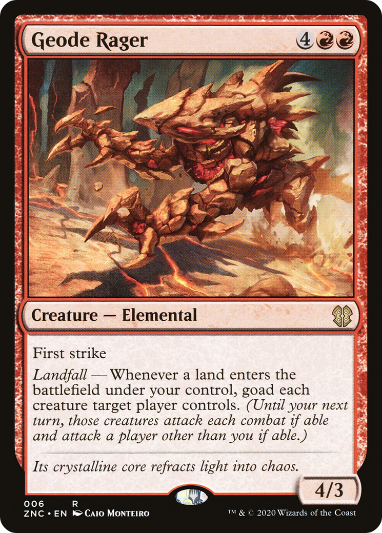 Geode Rager (ZNC-006) [Zendikar Rising Commander]