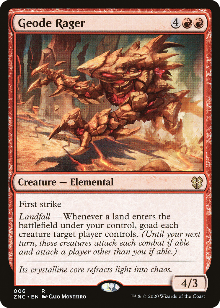Geode Rager (ZNC-006) [Zendikar Rising Commander]