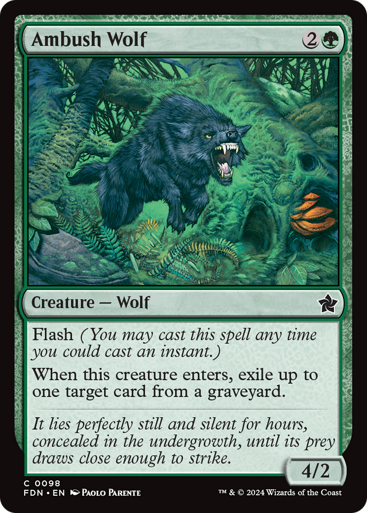 Ambush Wolf (FDN-098) [Foundations]