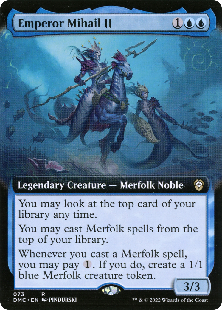 Emperor Mihail II (Extended Art) (DMC-073) [Dominaria United Commander]