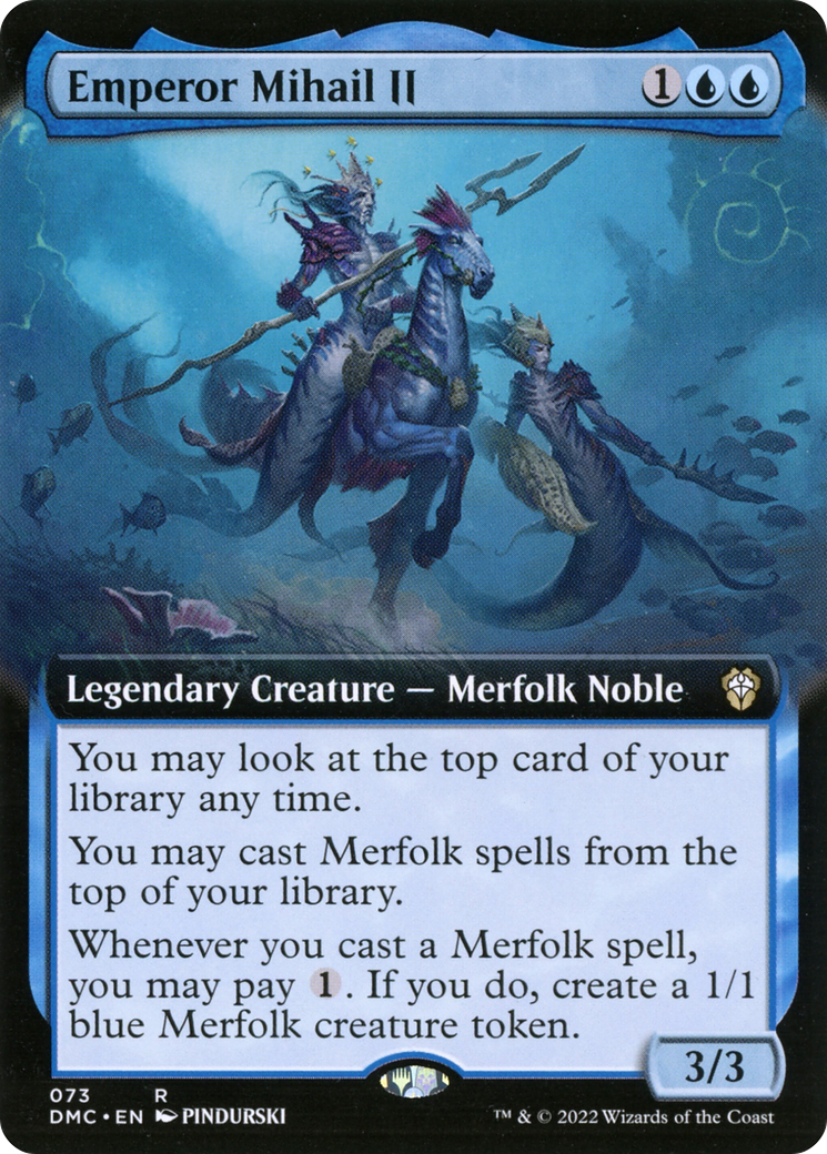 Emperor Mihail II (DMC-073) [Dominaria United Commander]: (Extended Art)