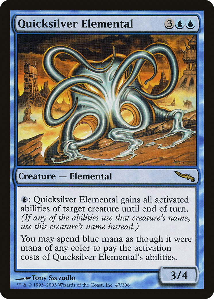 Quicksilver Elemental (MRD-047) [Mirrodin]