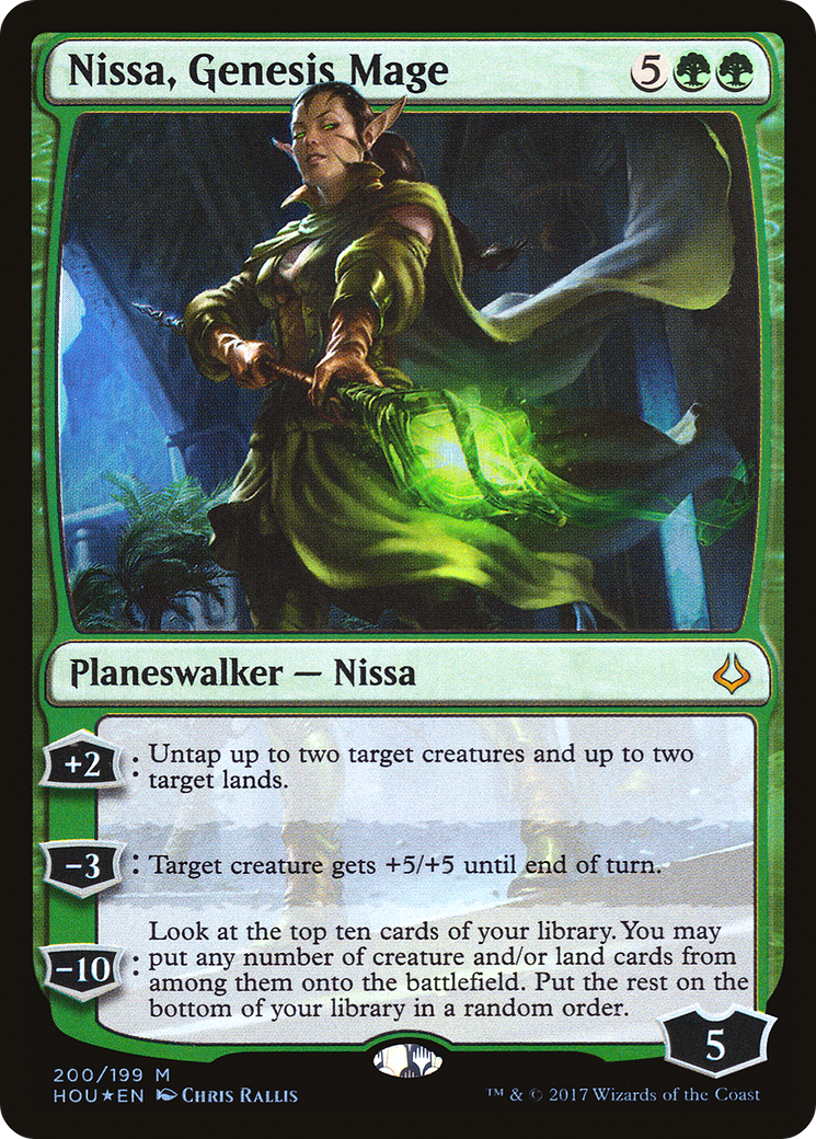 Nissa, Genesis Mage (HOU-200) [Hour of Devastation] Foil