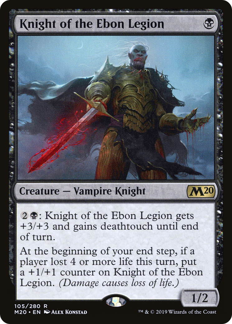 Knight of the Ebon Legion (M20-105) [Core Set 2020]