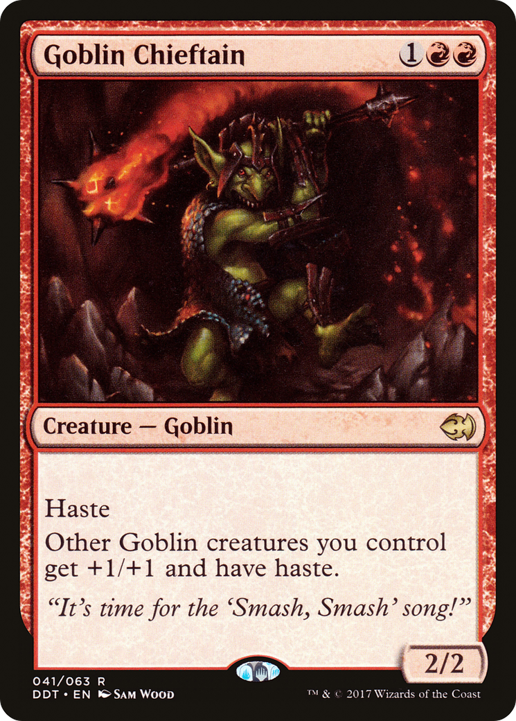Goblin Chieftain (DDT-041) [Duel Decks: Merfolk vs. Goblins]