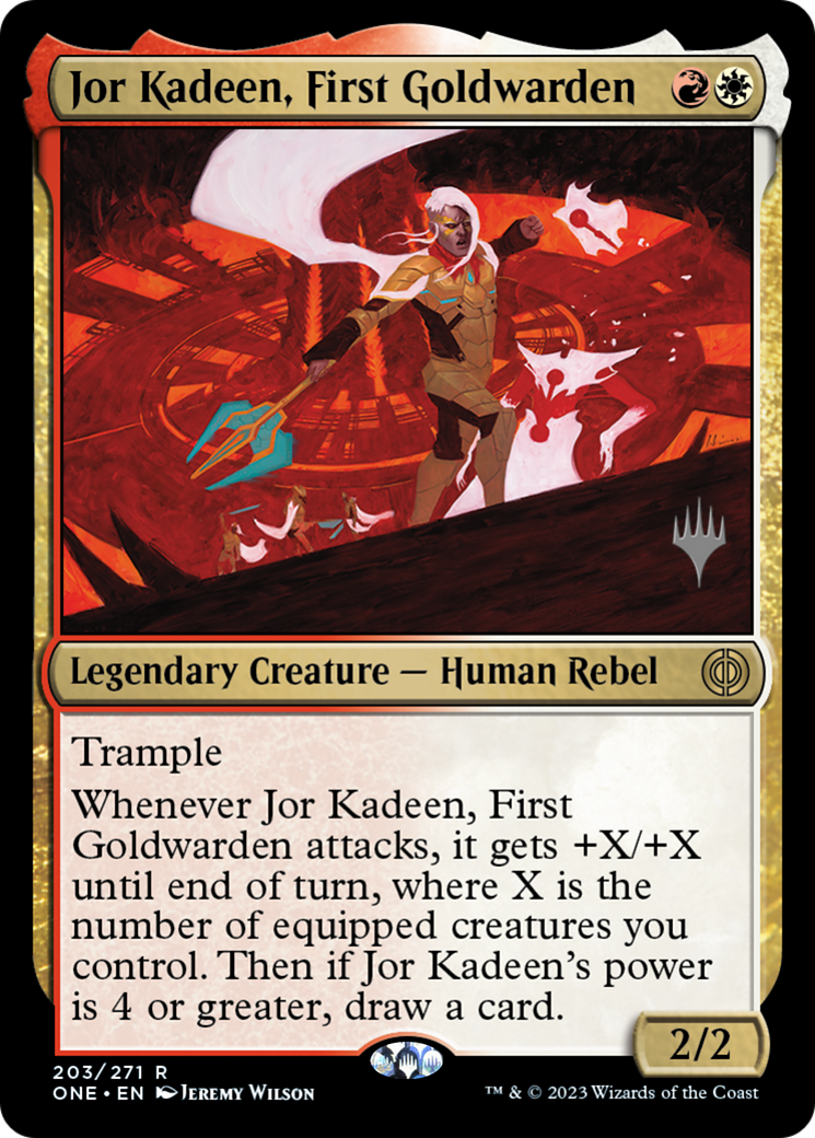Jor Kadeen, First Goldwarden (PPONE-203) [Promo Pack: Phyrexia: All Will Be One Promos]