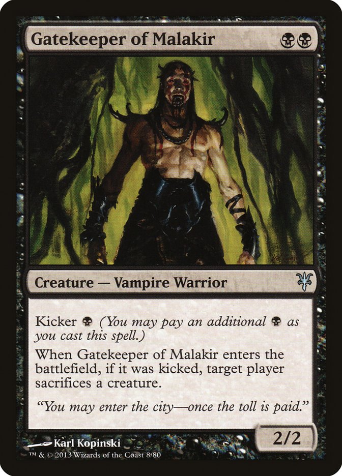 Gatekeeper of Malakir (DDK-008) [Duel Decks: Sorin vs. Tibalt]