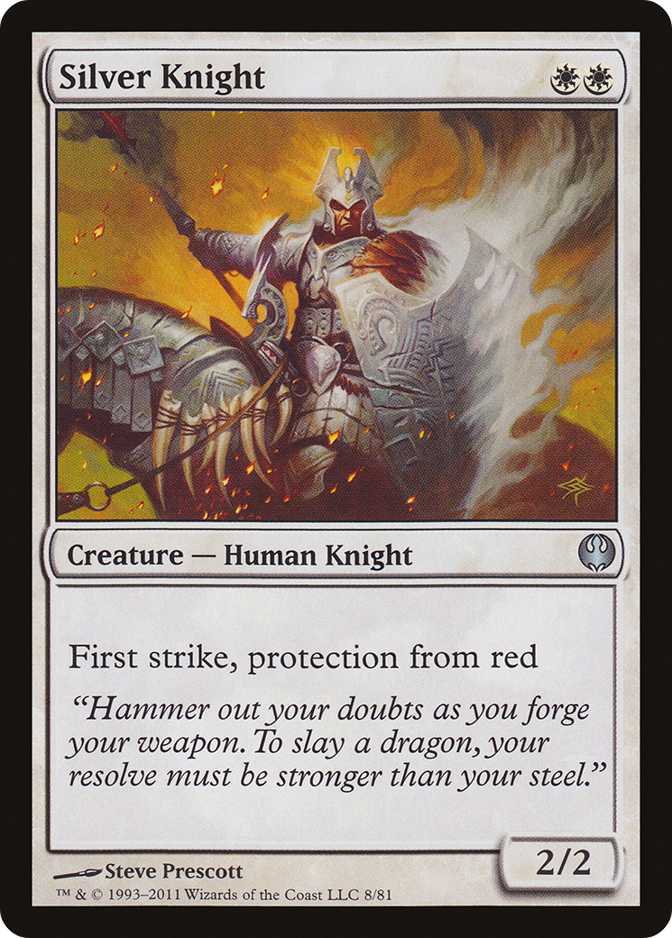 Silver Knight (DDG-008) [Duel Decks: Knights vs. Dragons]