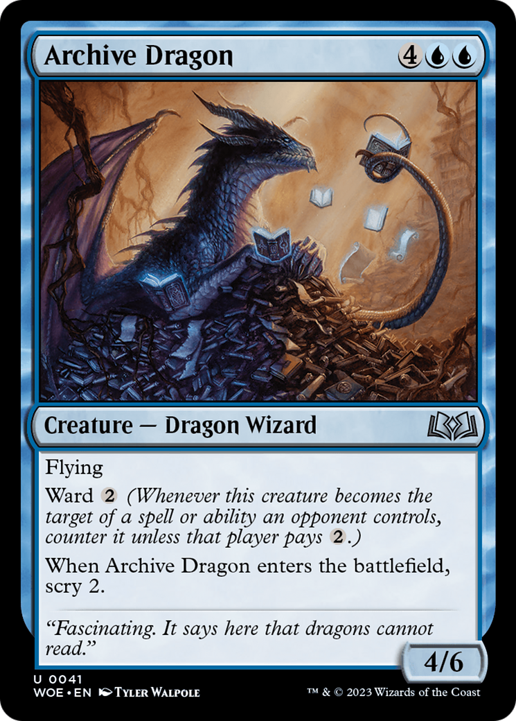 Archive Dragon (WOE-041) [Wilds of Eldraine]