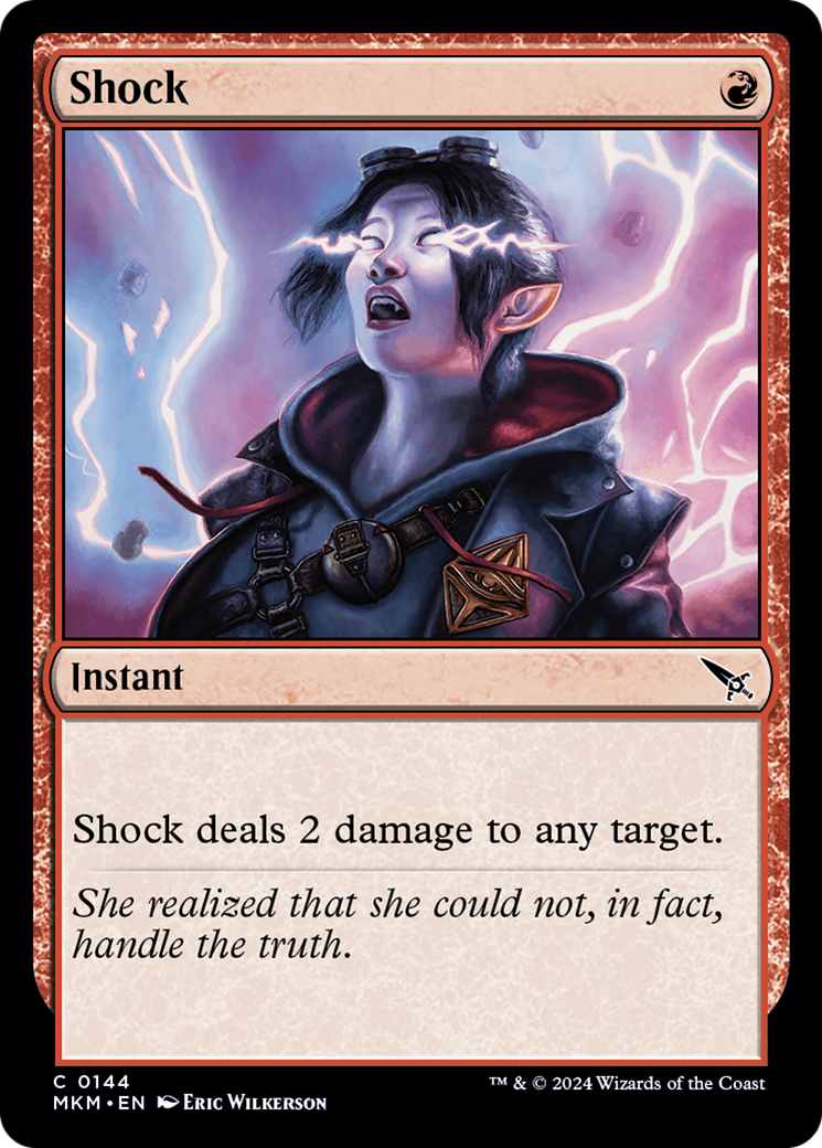 Shock (MKM-144) [Murders at Karlov Manor] Foil