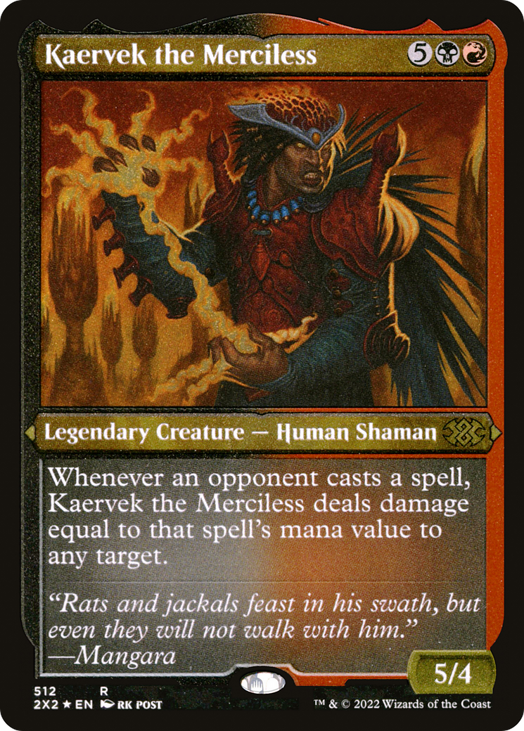 Kaervek the Merciless (Foil Etched) (2X2-512) [Double Masters 2022] Foil