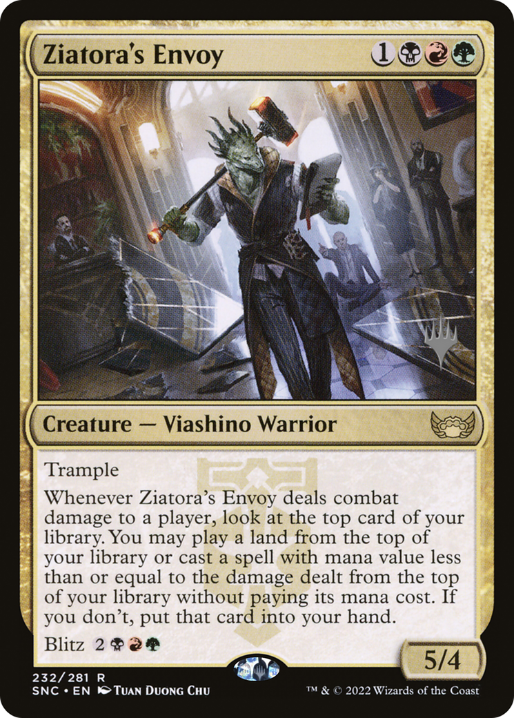 Ziatora's Envoy (PPSNC-232P) [Streets of New Capenna Promos] Foil