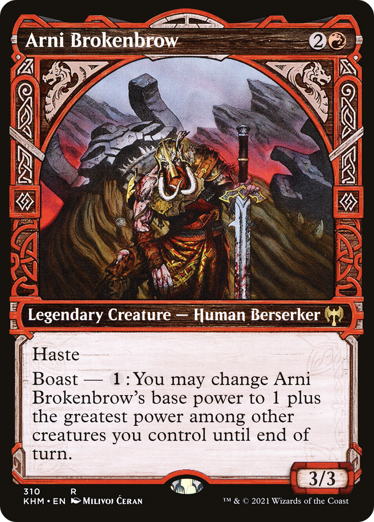 Arni Brokenbrow (KHM-310) [Kaldheim]: (Showcase) Foil
