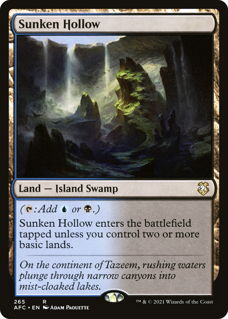 Sunken Hollow (AFC-265) [Forgotten Realms Commander]