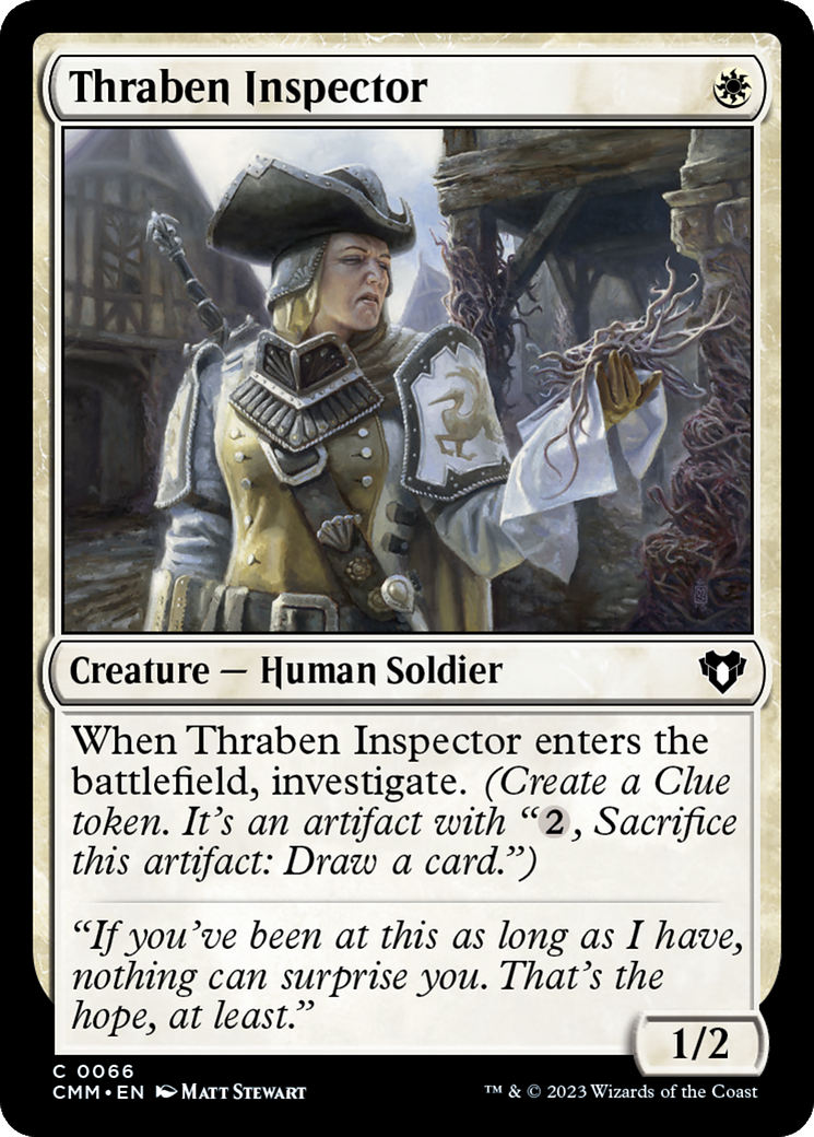 Thraben Inspector (CMM-066) [Commander Masters] Foil