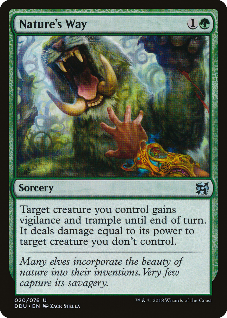 Nature's Way (DDU-020) [Duel Decks: Elves vs. Inventors]