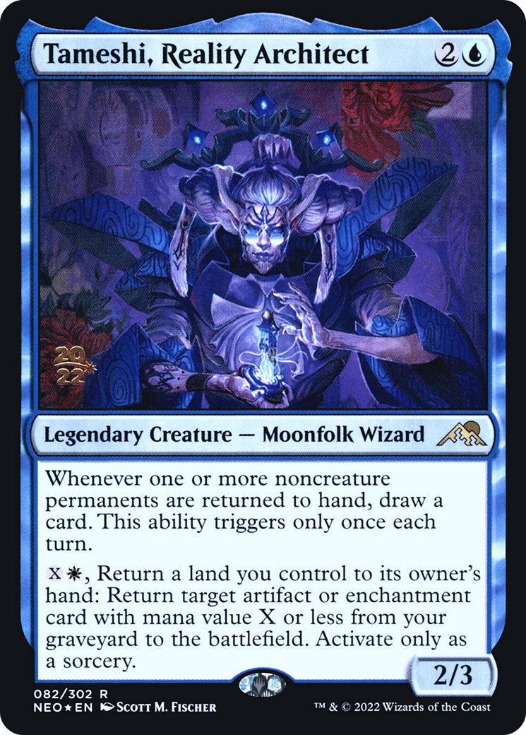 Tameshi, Reality Architect (PRE-082) [Kamigawa: Neon Dynasty Promos] Foil