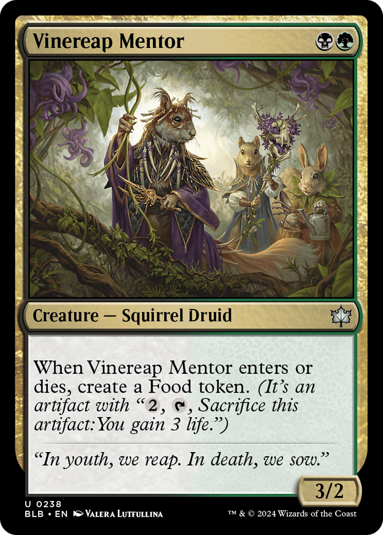 Vinereap Mentor (BLB-238) [Bloomburrow] Foil
