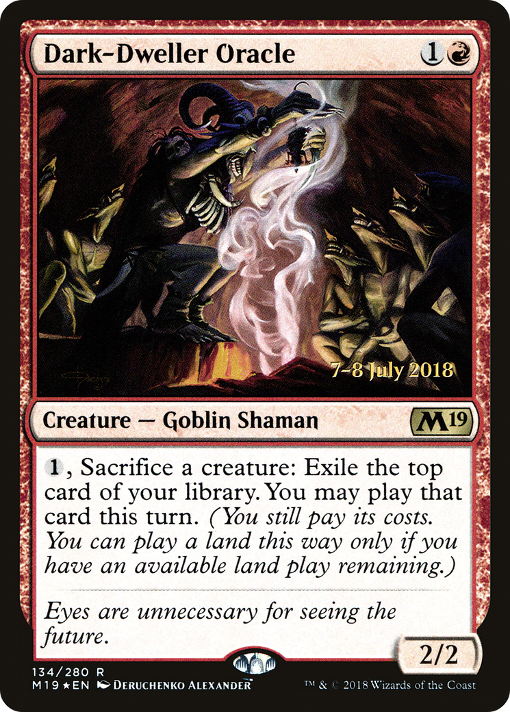 Dark-Dweller Oracle (PRE-134S) [Core Set 2019 Promos] Foil