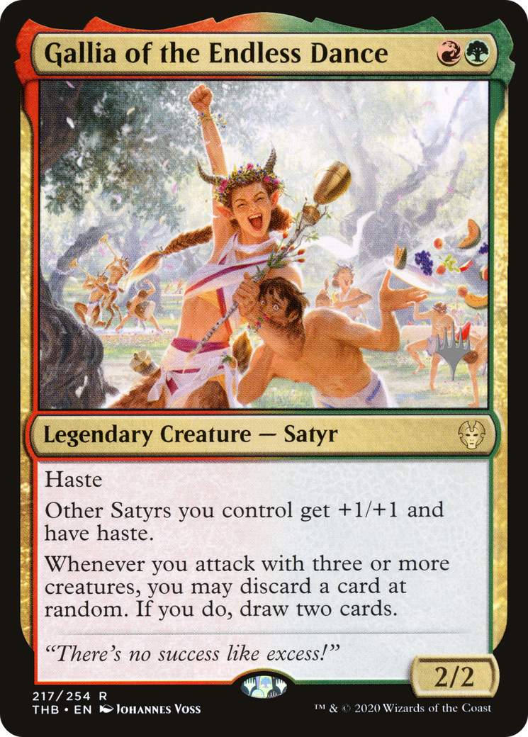Gallia of the Endless Dance (PPTHB-217P) [Promo Pack: Theros Beyond Death Promos]