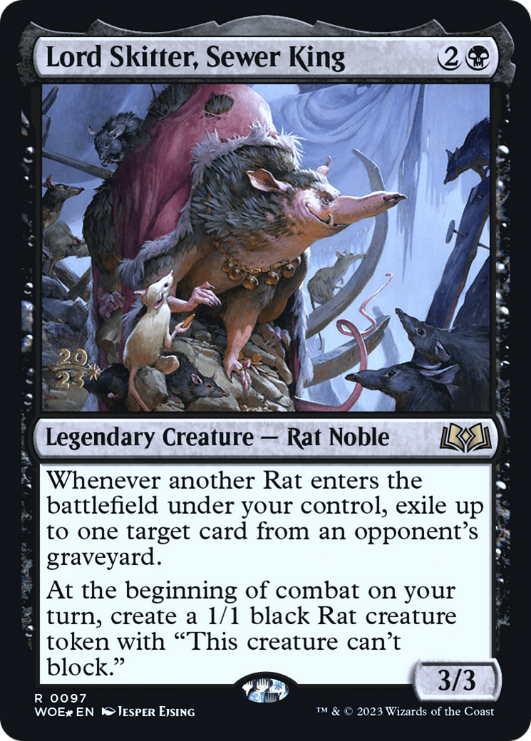 Lord Skitter, Sewer King (PRE-97S) [Wilds of Eldraine Promos] Foil