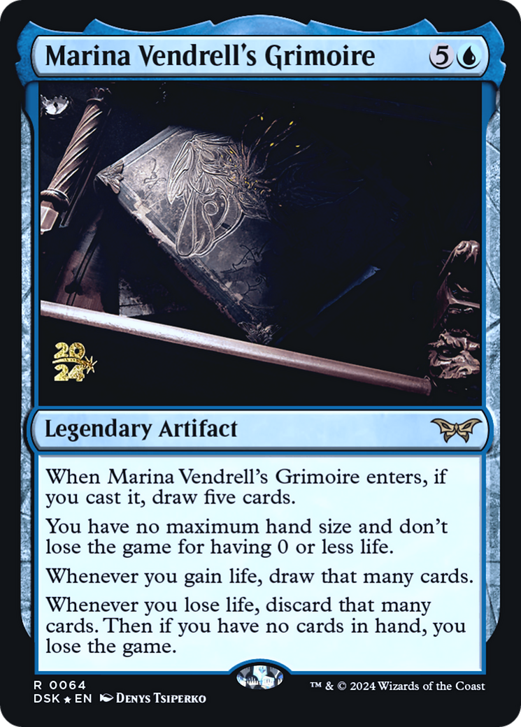 Marina Vendrell's Grimoire (PRE-64S) [Duskmourn: House of Horror Promos] Foil