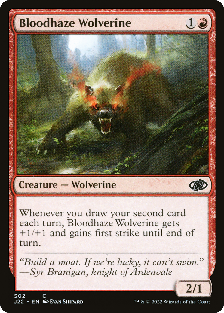 Bloodhaze Wolverine (J22-502) [Jumpstart 2022]