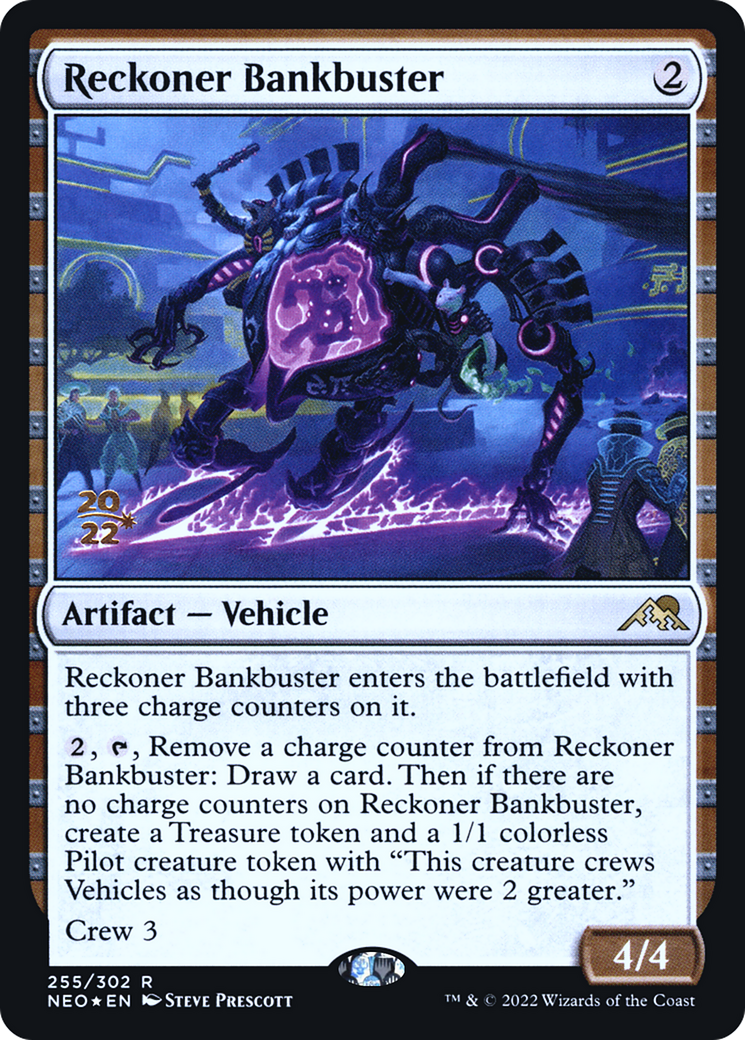 Reckoner Bankbuster (PRE-255) [Kamigawa: Neon Dynasty Promos] Foil