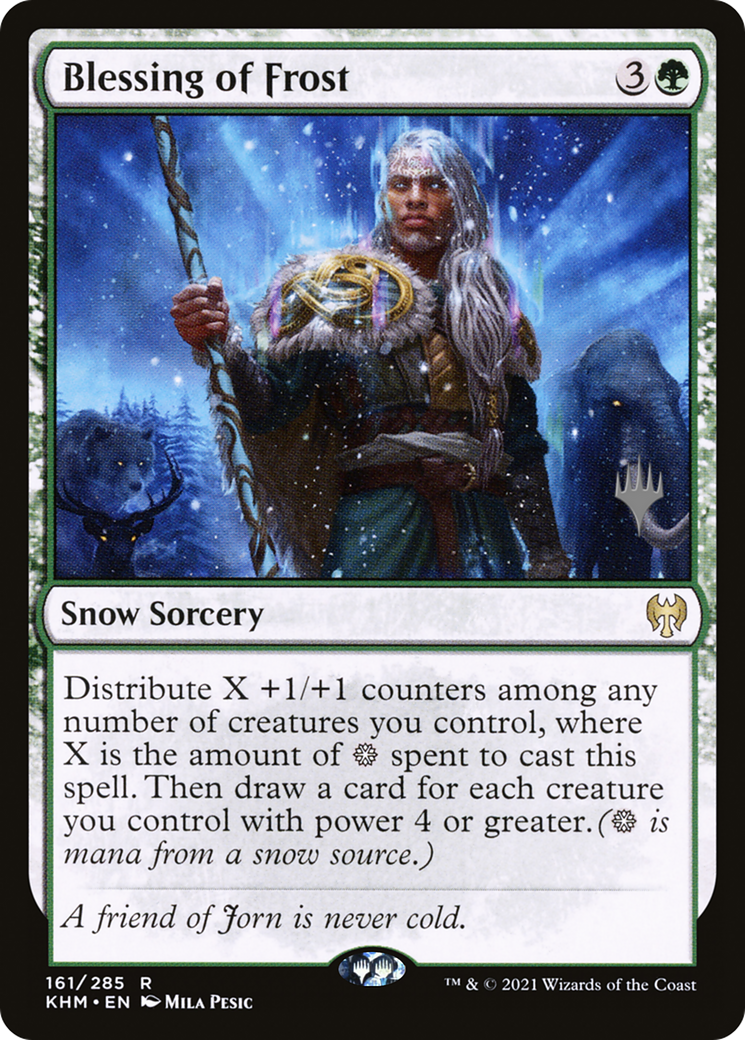 Blessing of Frost (PPKHM-161P) [Promo Pack: Kaldheim Promos]