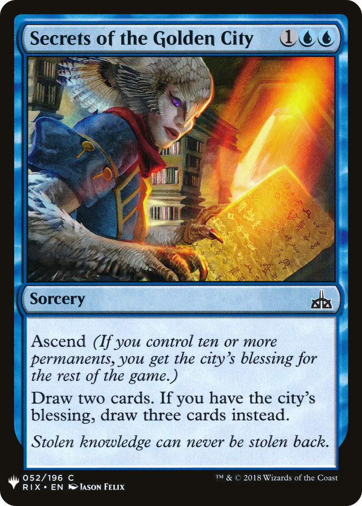Secrets of the Golden City (LIST-RIX-52) [The List]