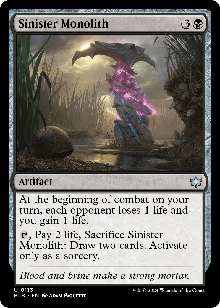 Sinister Monolith (BLB-113) [Bloomburrow]