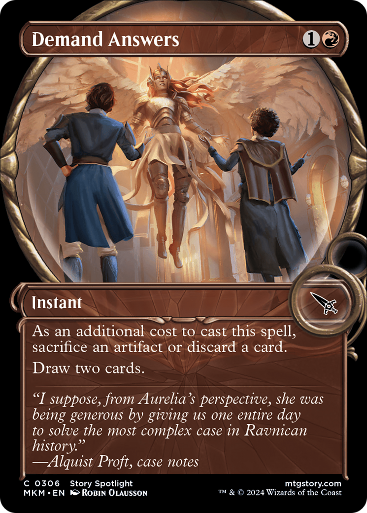 Demand Answers (MKM-306) [Murders at Karlov Manor]: (Showcase) Foil
