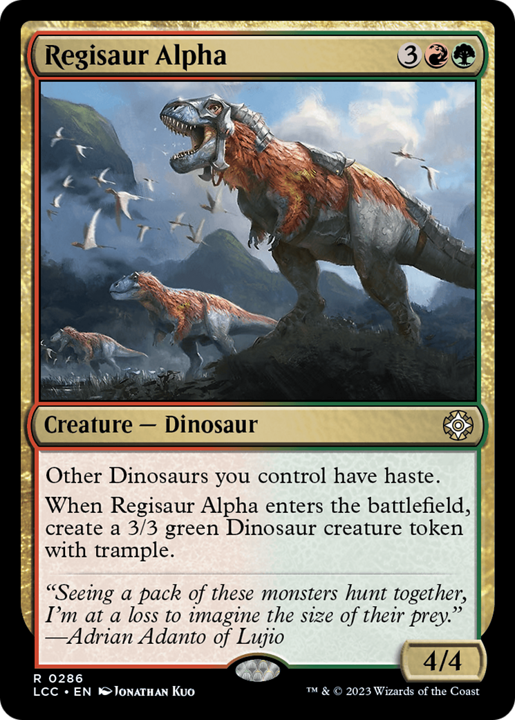 Regisaur Alpha (LCC-286) [The Lost Caverns of Ixalan Commander]