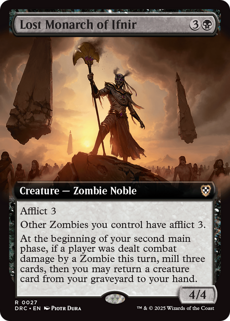 Lost Monarch of Ifnir (DRC-027) [Commander: Aetherdrift]: (Extended Art)