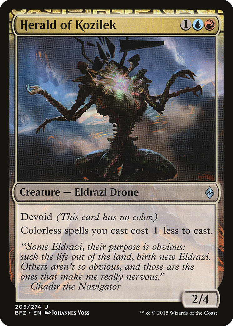 Herald of Kozilek (BFZ-205) [Battle for Zendikar]