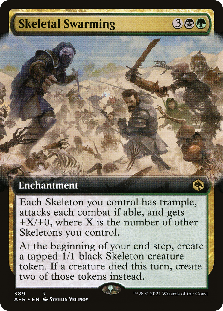 Skeletal Swarming (Extended Art) (AFR-389) [Adventures in the Forgotten Realms]