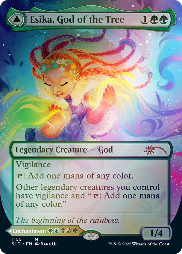 Esika, God of the Tree // The Prismatic Bridge (SLD-1155) [Secret Lair Drop] (Borderless) Foil