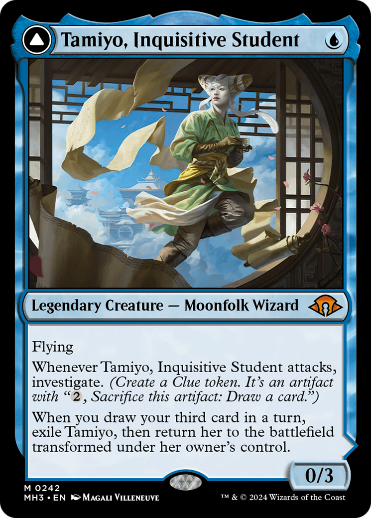 Tamiyo, Inquisitive Student // Tamiyo, Seasoned Scholar (MH3-242) [Modern Horizons 3]