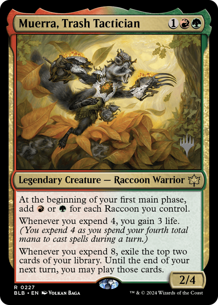 Muerra, Trash Tactician (PPBLB-227P) [Bloomburrow Promos] Foil