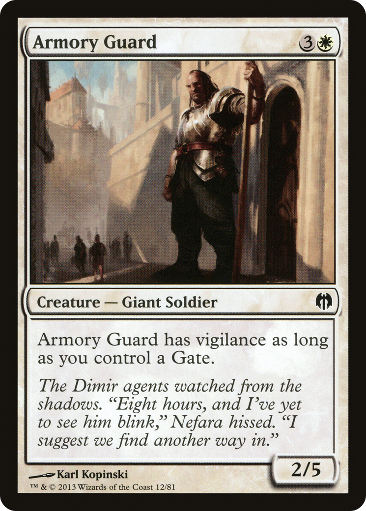 Armory Guard (DDL-012) [Duel Decks: Heroes vs. Monsters]