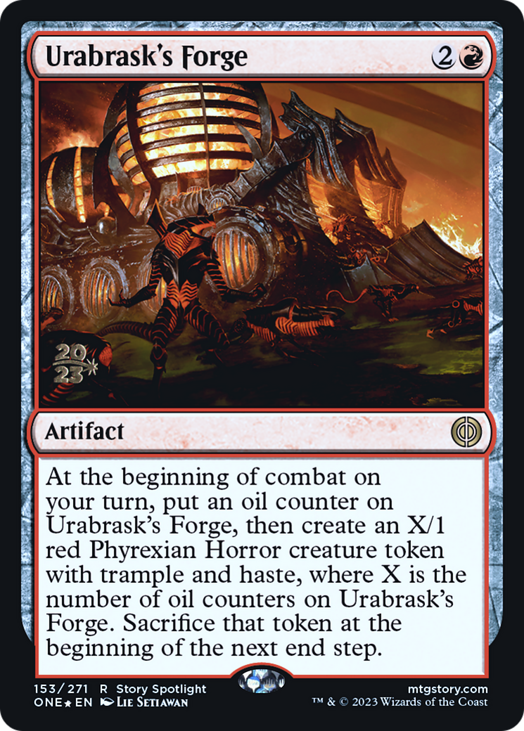 Urabrask's Forge (PRE-153S) [Phyrexia: All Will Be One Promos] Foil