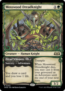 Mosswood Dreadknight // Dread Whispers (WOE-292) [Wilds of Eldraine]: (Showcase) Foil