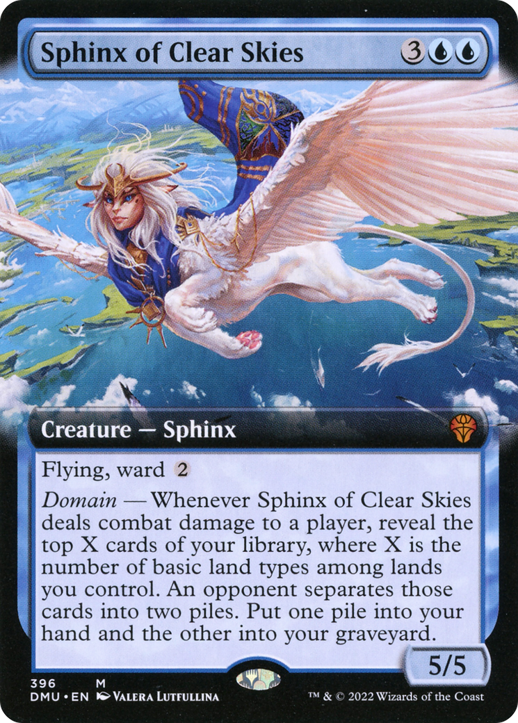 Sphinx of Clear Skies (Extended Art) (DMU-396) [Dominaria United]